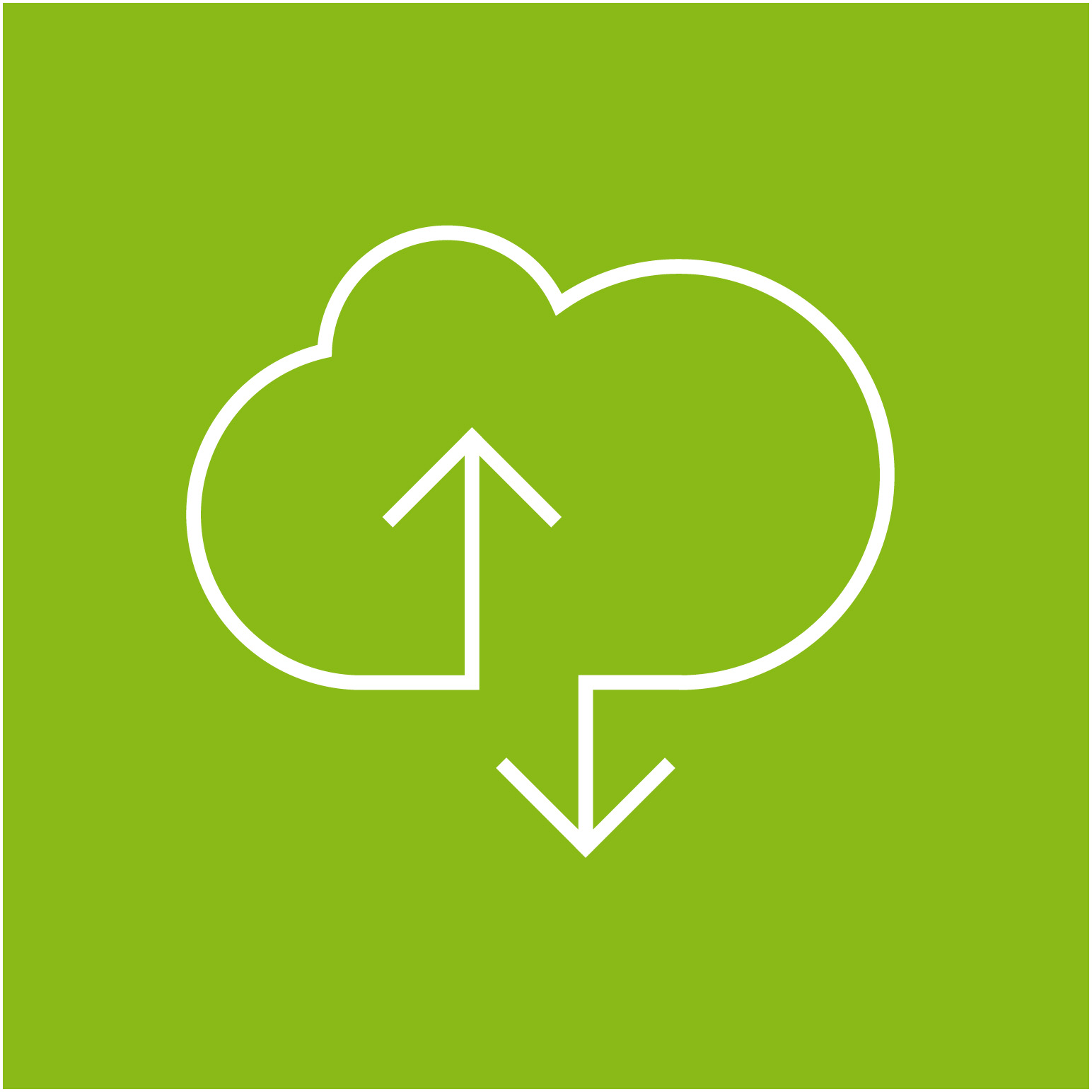 Cloud Icon, digitale Transformation