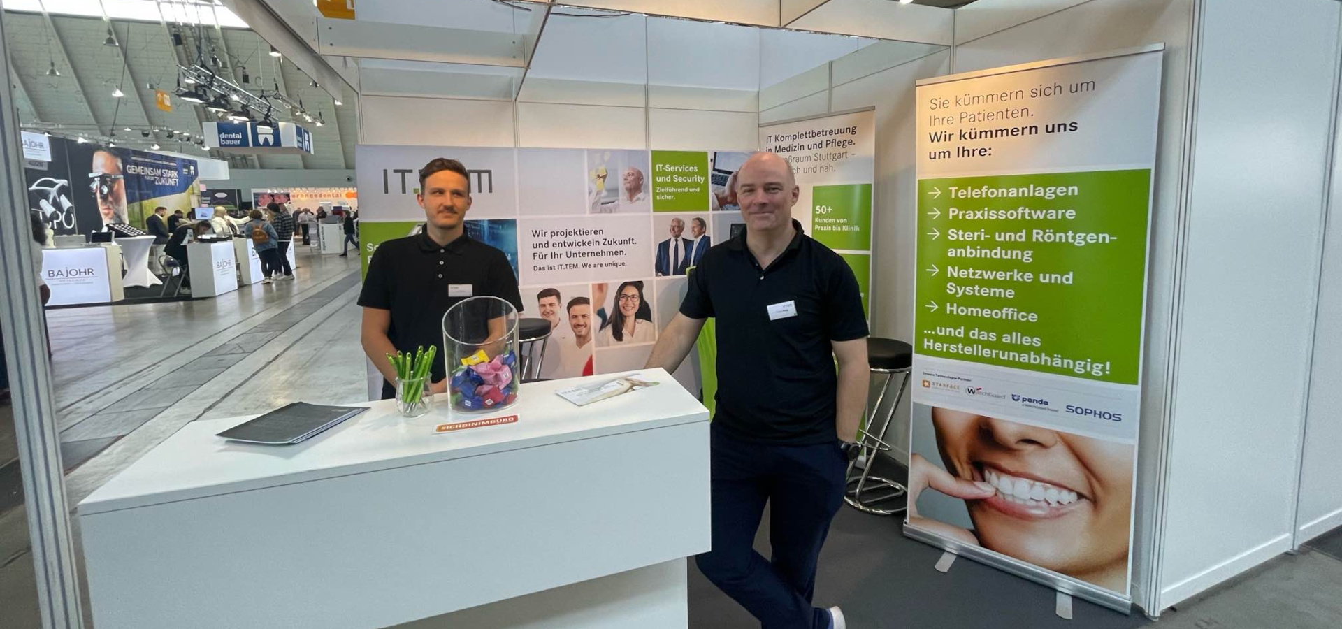 Messestand Fach Dental 2023,  IT.TEM. Hat Biss.