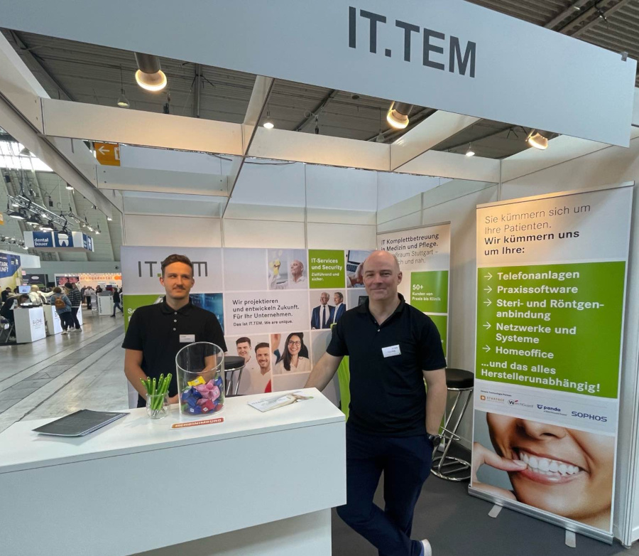 Messestand Fach Dental 2023,  IT.TEM. Hat Biss.